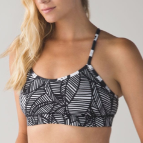 lululemon athletica Other - Lululemon Flow Y Sports Bra Leaf Pattern